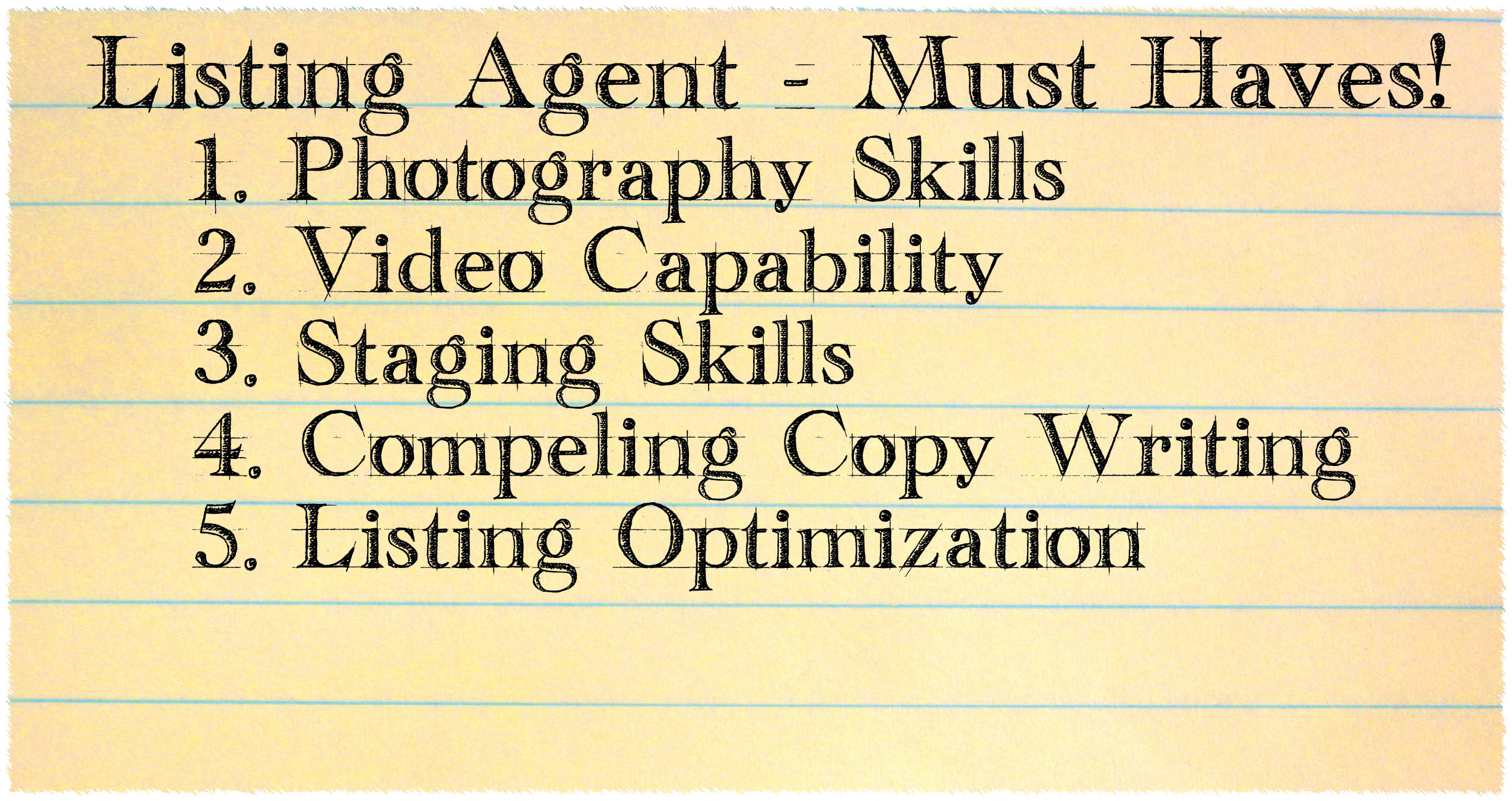 listing agent skills
